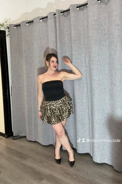 Minidress Leopard