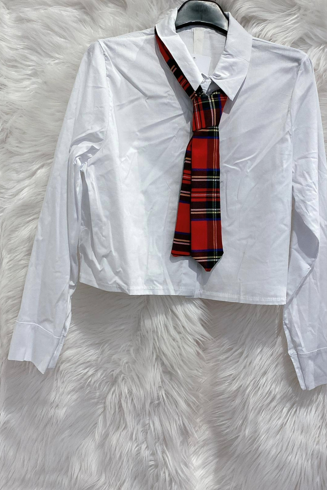 Camicia Crop con cravatta