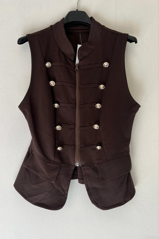 Gilet con bottoni