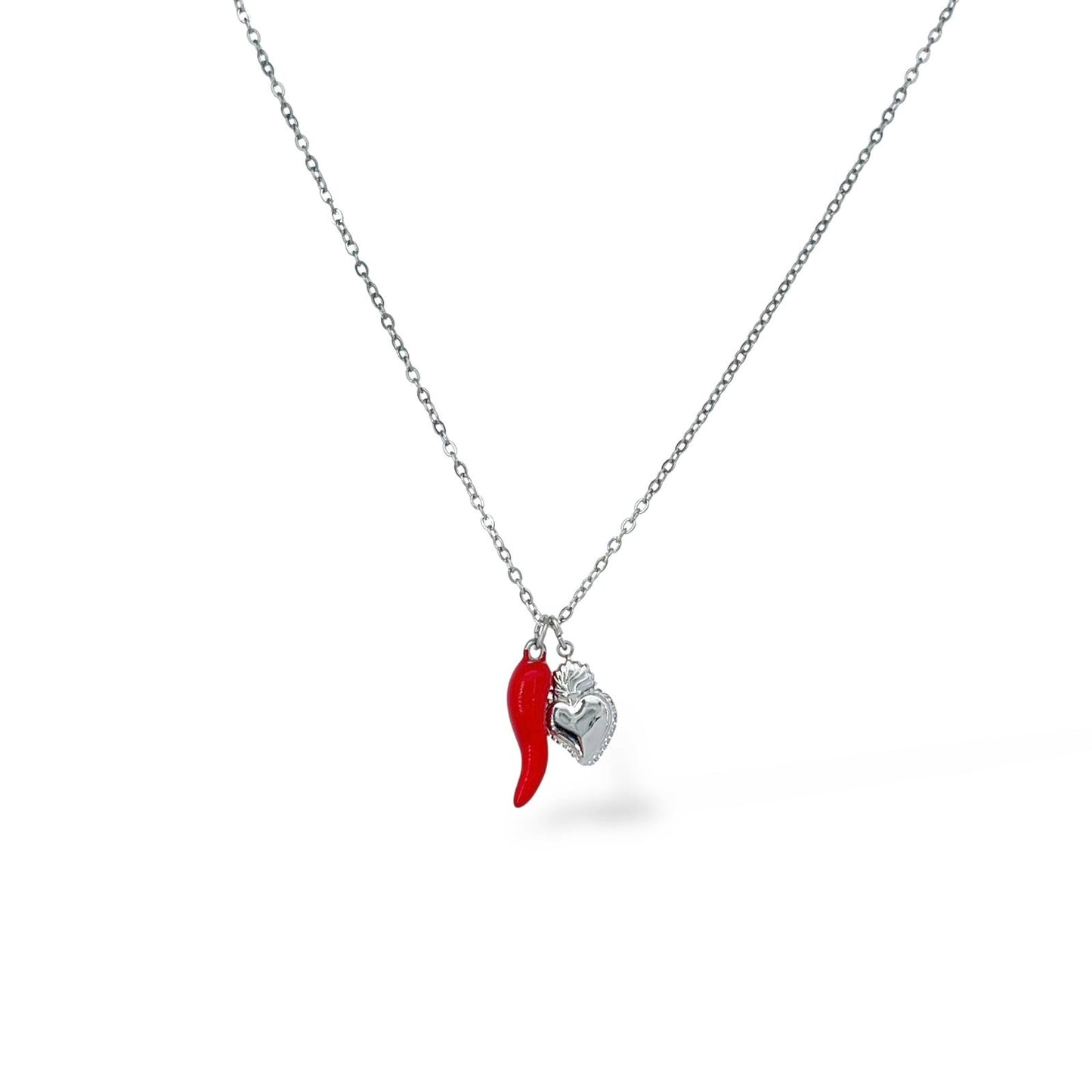 Collana Corno e cuore